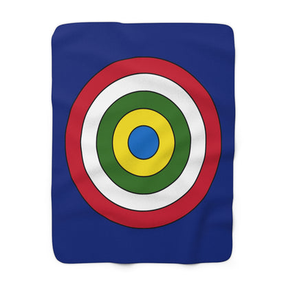 Pitcairn Retro Target Blanket Throw