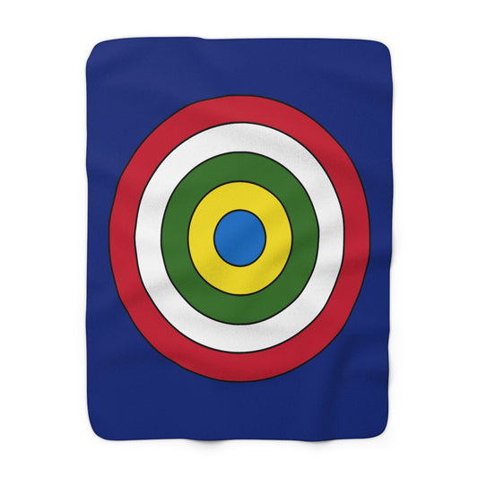 Pitcairn Retro Target Blanket Throw