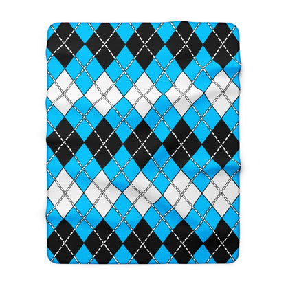 Botswana Retro Argyle Blanket Throw