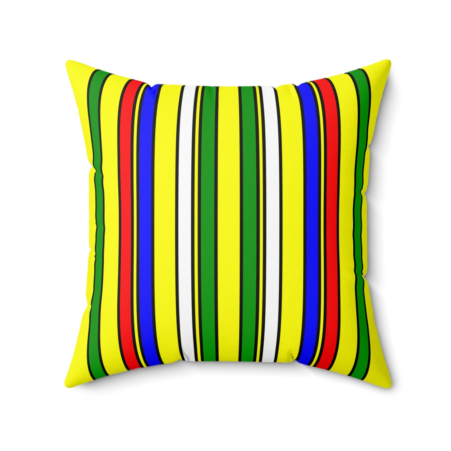 Central African Republic Retro Stripes Cushion Pillow