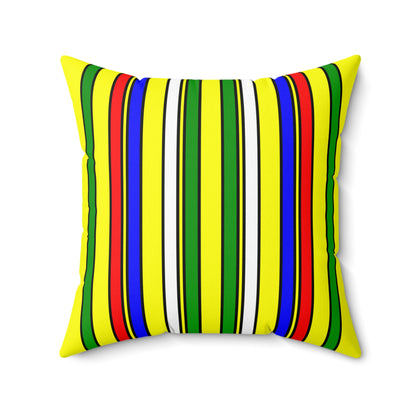 Central African Republic Retro Stripes Cushion Pillow