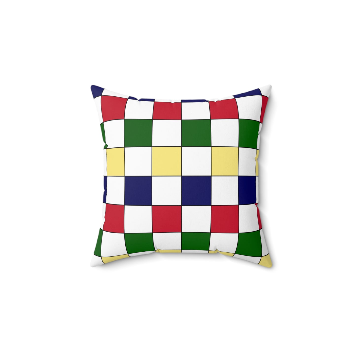 Diego Garcia Retro Check Cushion Pillow