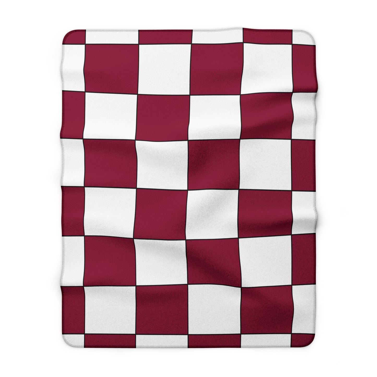 Qatar Retro Check Blanket Throw