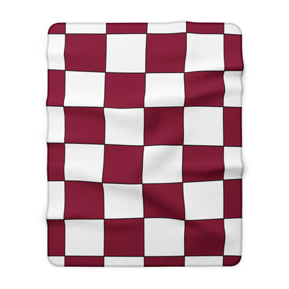 Qatar Retro Check Blanket Throw