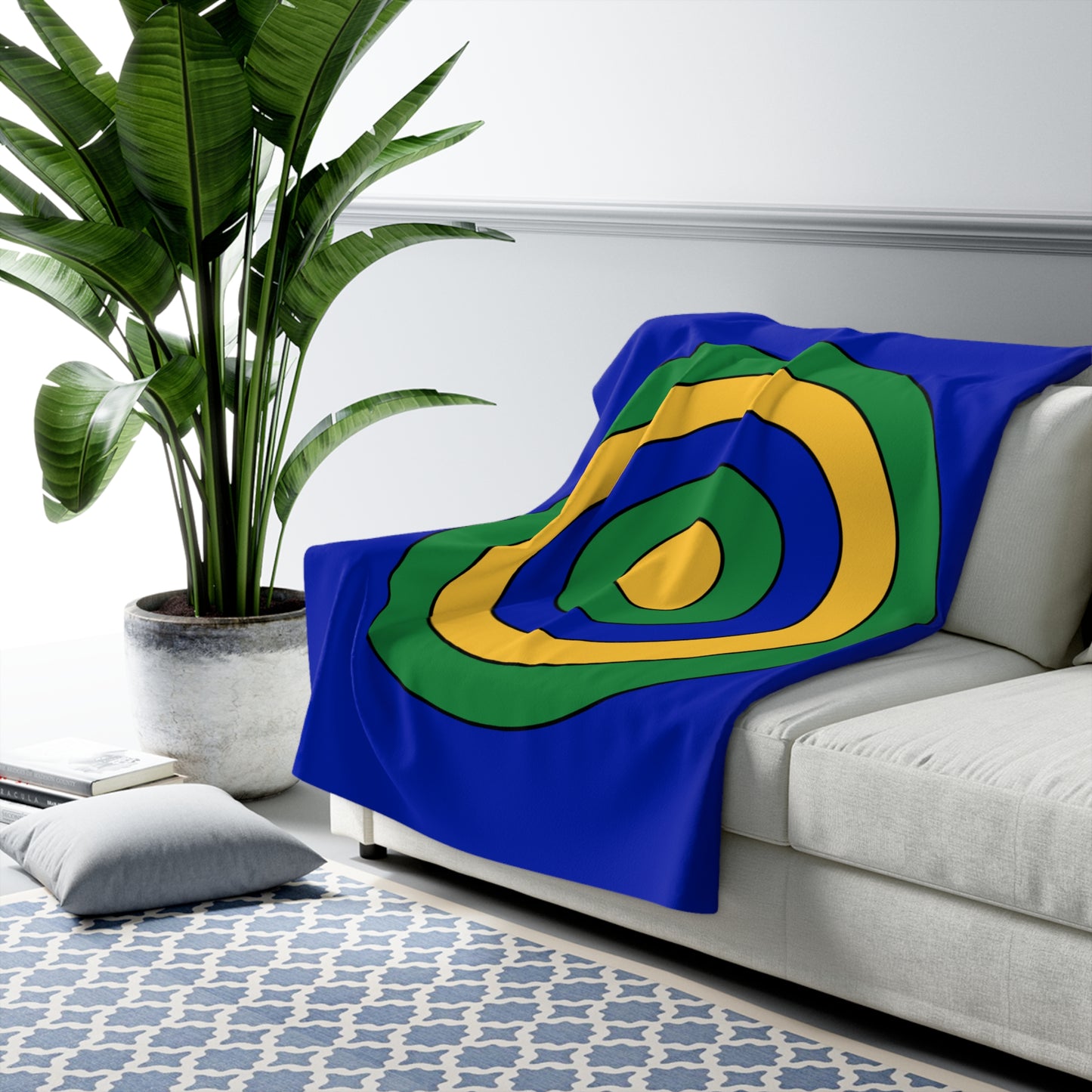 Christmas Island Retro Target Blanket Throw
