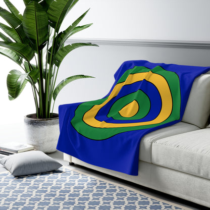 Christmas Island Retro Target Blanket Throw