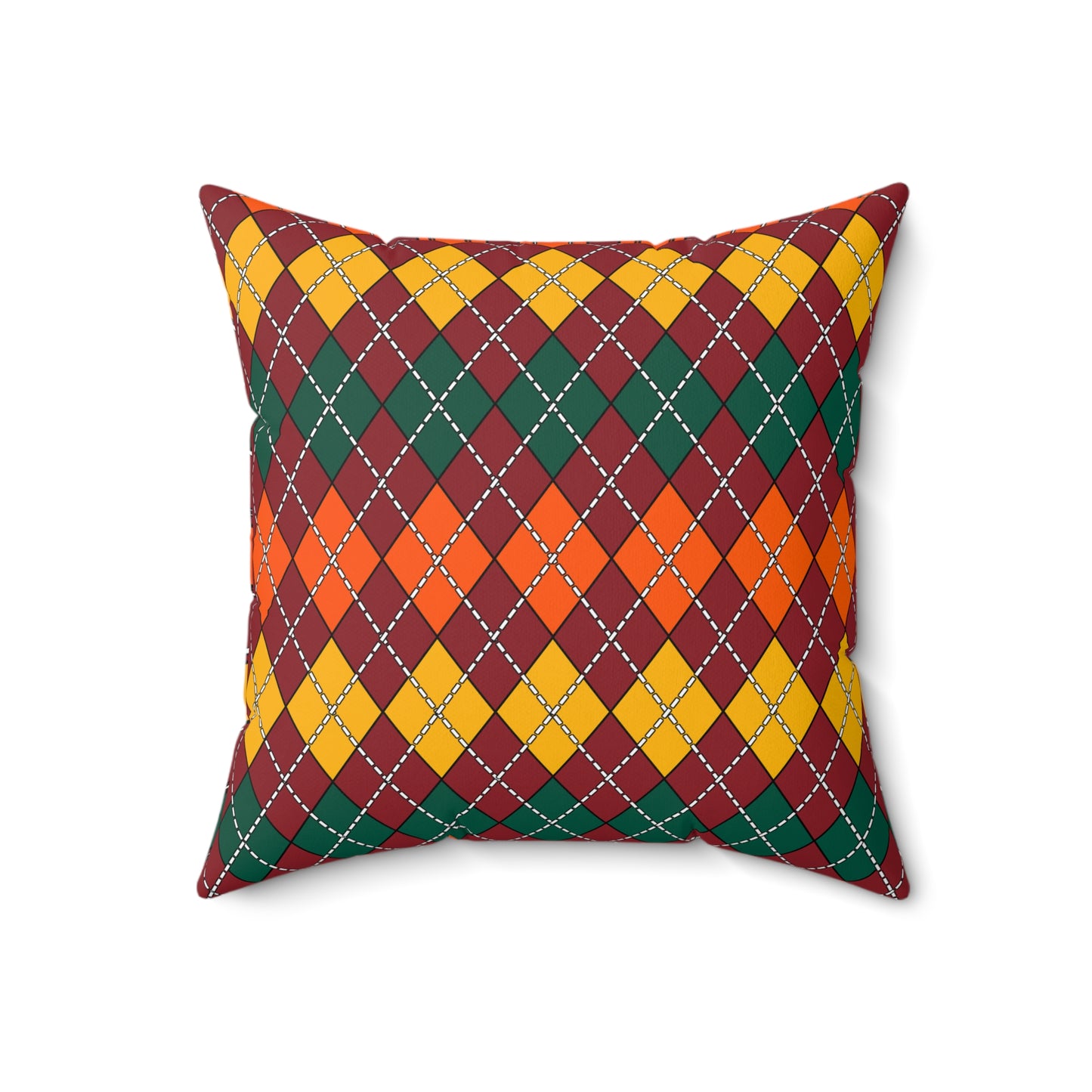 Sri Lanka Retro Argyle Cushion Pillow