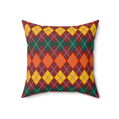 Sri Lanka Retro Argyle Cushion Pillow
