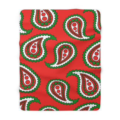 Oman Retro Paisley Blanket Throw