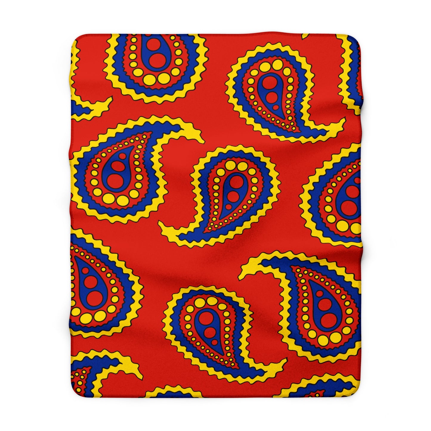 Romania Retro Paisley Blanket Throw