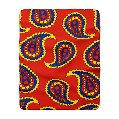 Romania Retro Paisley Blanket Throw