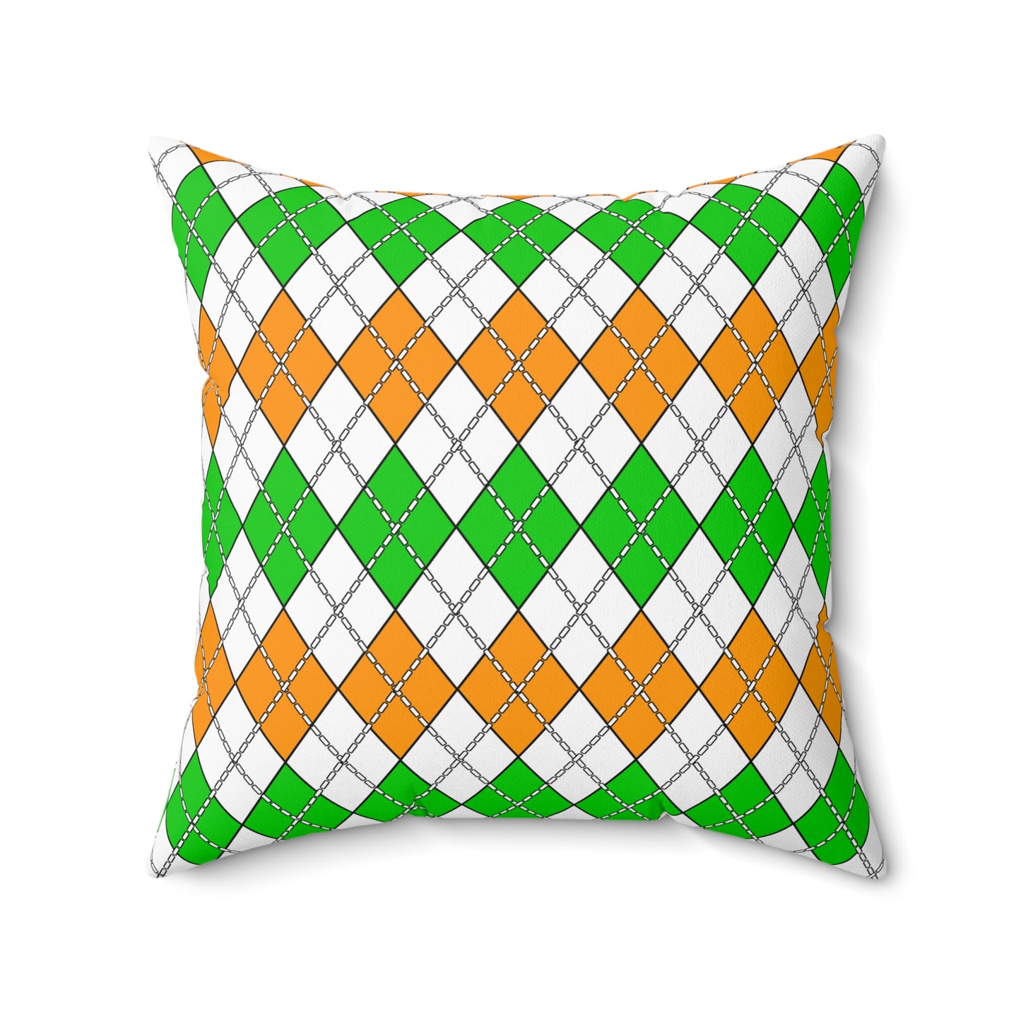 Cote Divoire Retro Argyle Cushion Pillow