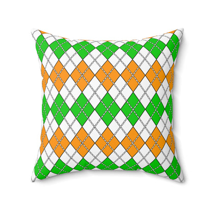 Cote Divoire Retro Argyle Cushion Pillow