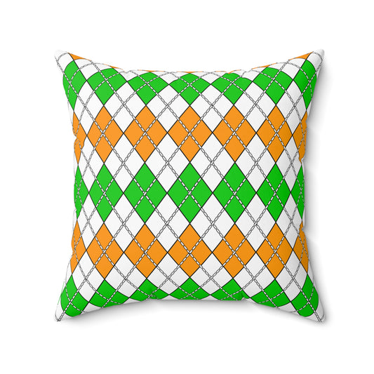 Cote Divoire Retro Argyle Cushion Pillow