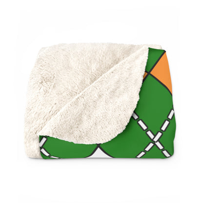 India Retro Argyle Blanket Throw