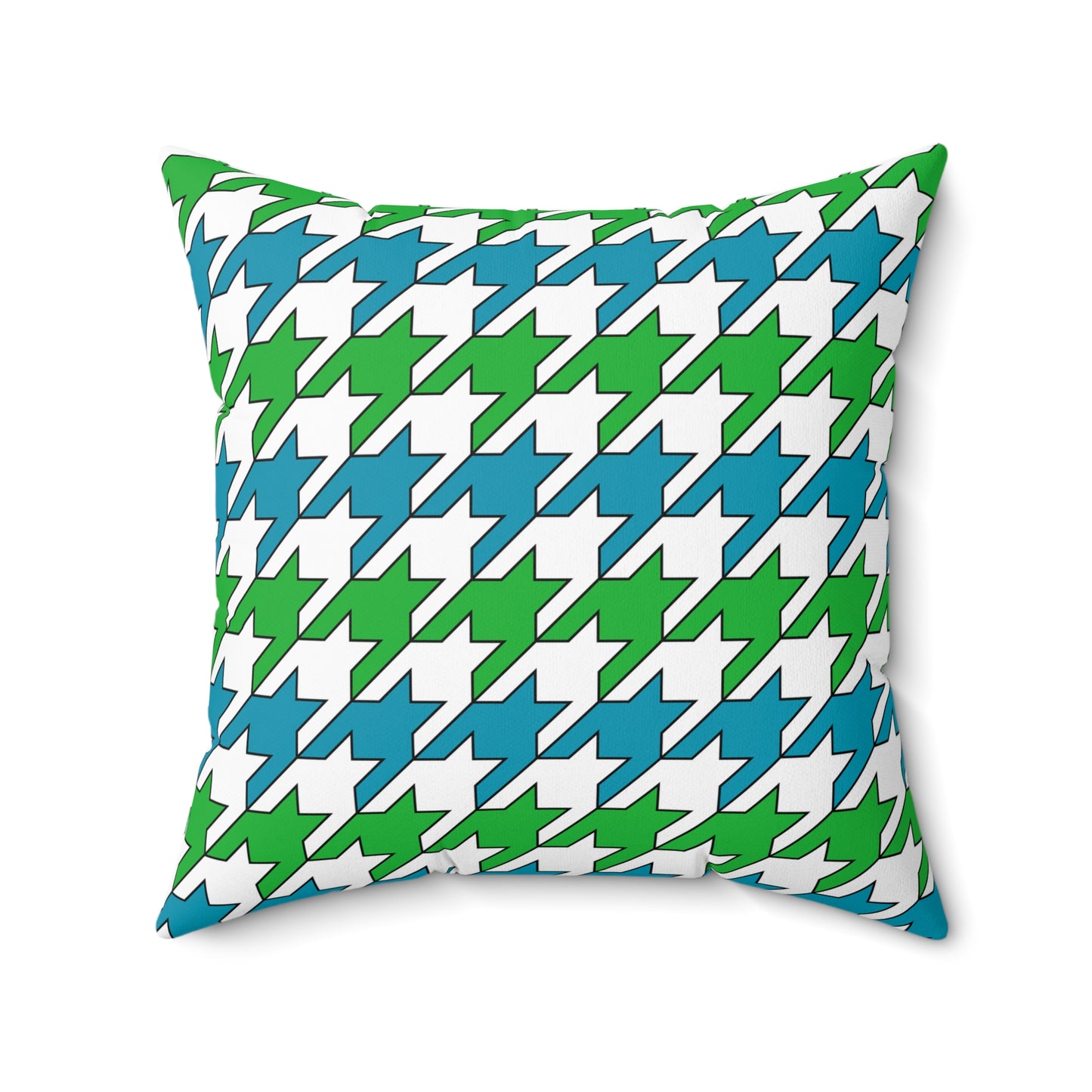 Uzbekistan Retro Houndstooth Cushion Pillow
