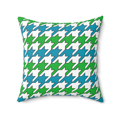 Uzbekistan Retro Houndstooth Cushion Pillow