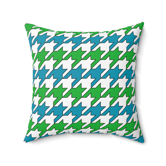 Uzbekistan Retro Houndstooth Cushion Pillow