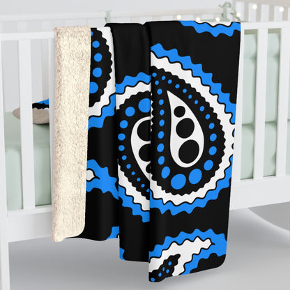 Estonia Retro Paisley Blanket Throw