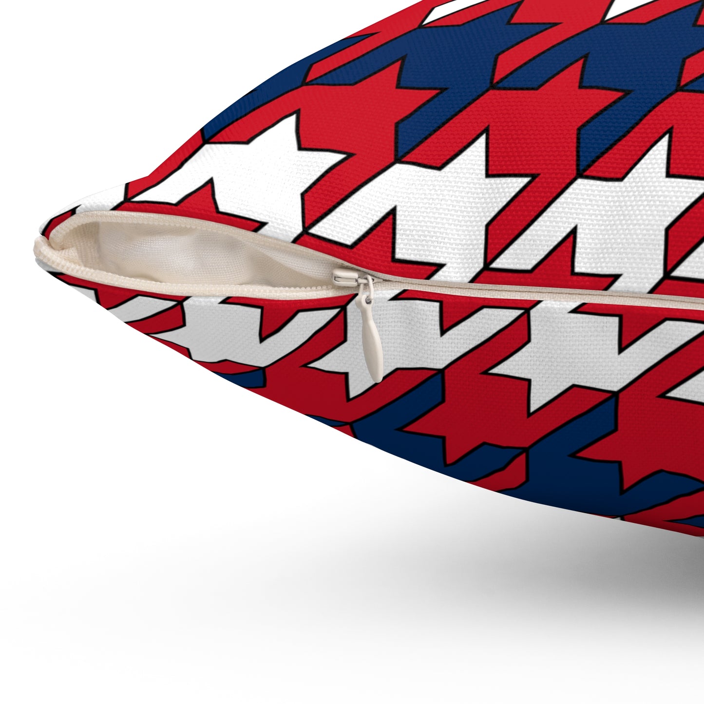 Dominican Republic Retro Houndstooth Cushion Pillow