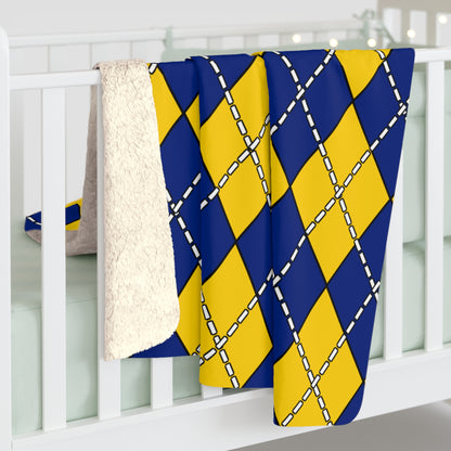 Tokelau Retro Argyle Blanket Throw