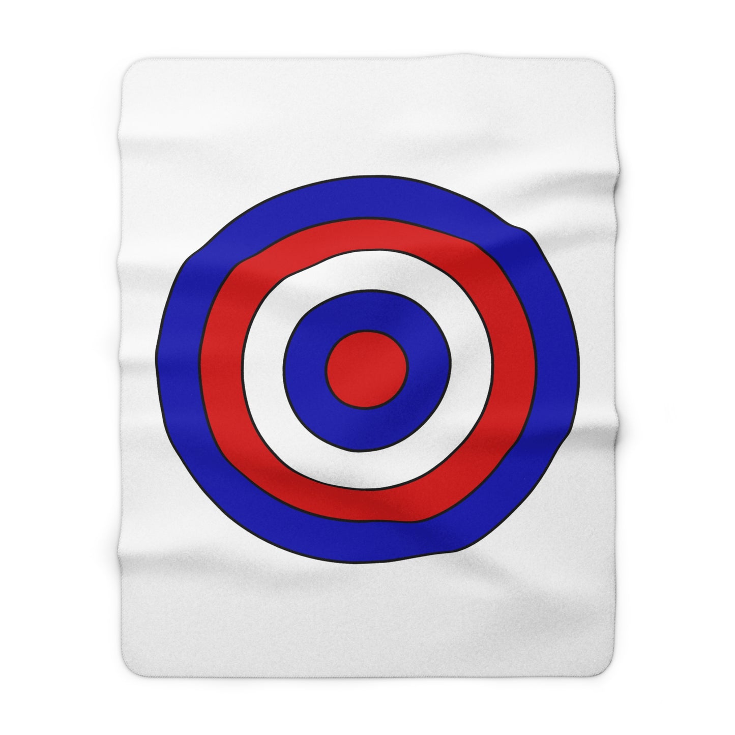 Costa Rica Retro Target Blanket Throw