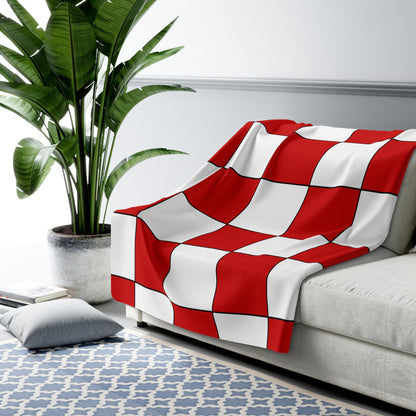 Northern Ireland Retro Check Blanket Throw