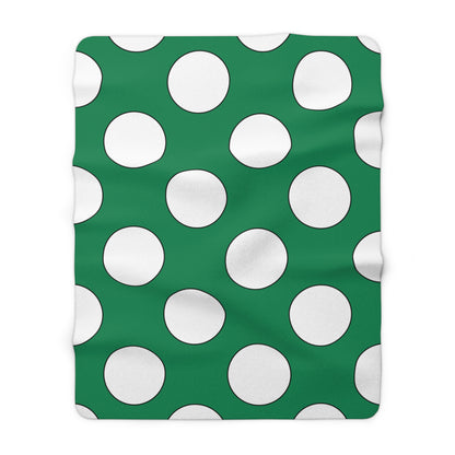 Nigeria Retro Polka Dots Blanket Throw