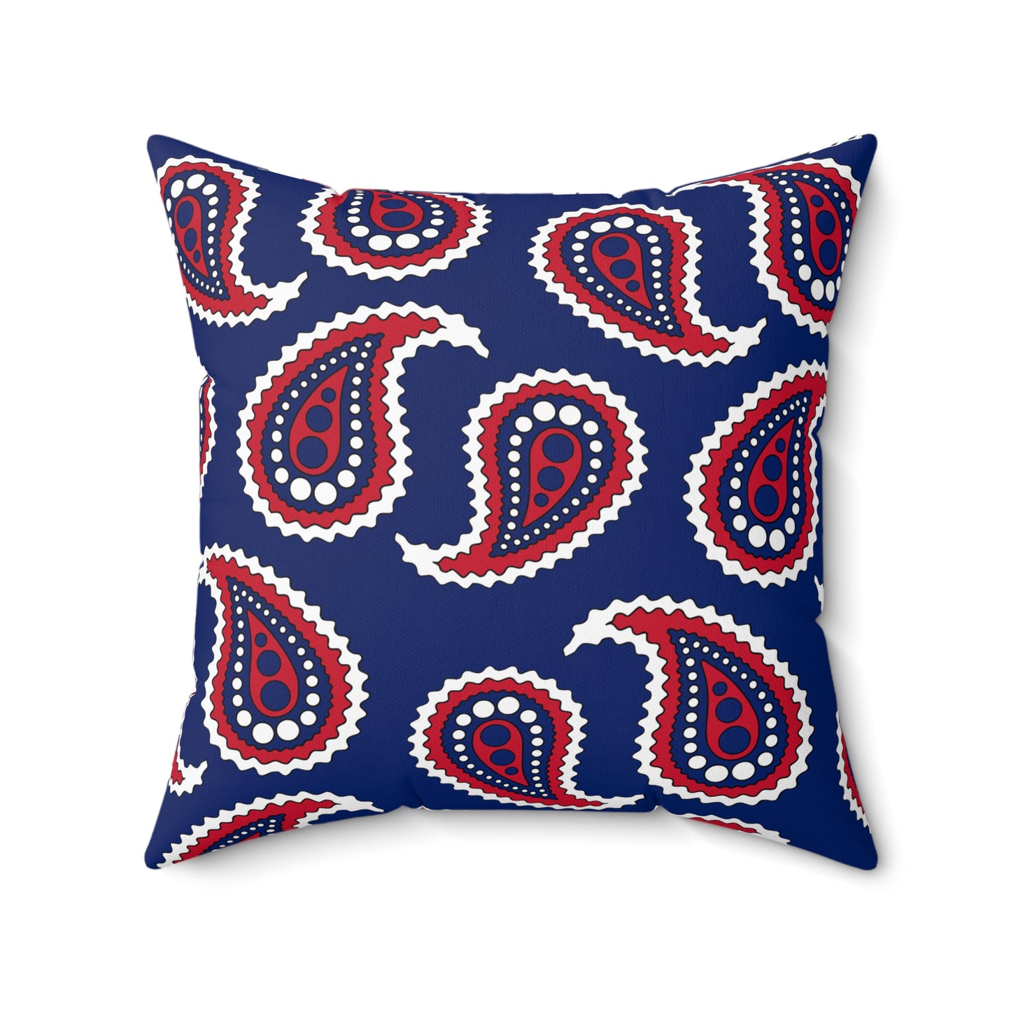 Ascension Island Retro Paisley Cushion Pillow
