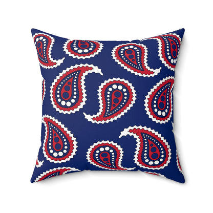 Ascension Island Retro Paisley Cushion Pillow