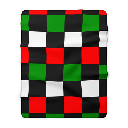 Sudan Retro Check Blanket Throw