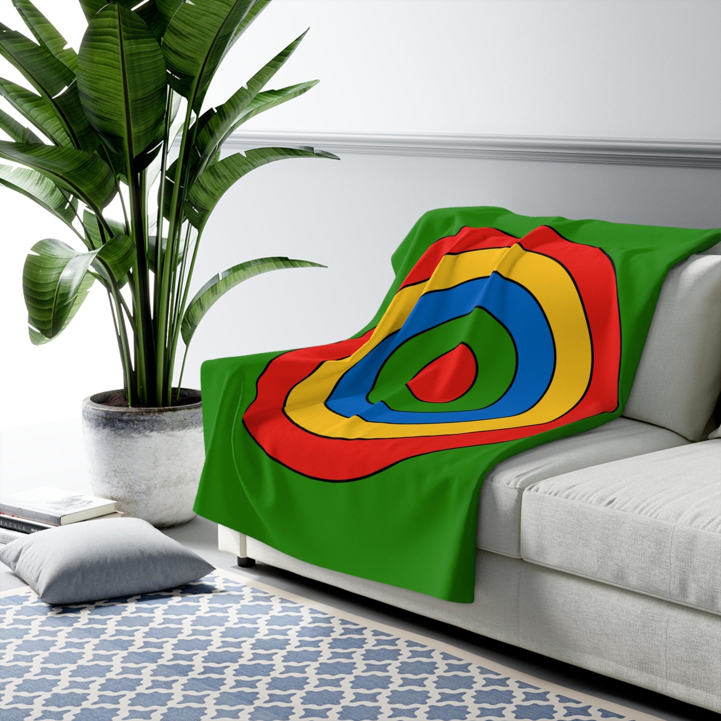 Ethiopia Retro Target Blanket Throw