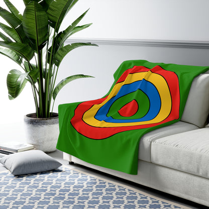 Ethiopia Retro Target Blanket Throw