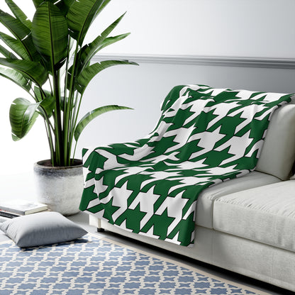 Saudi Arabia Retro Houndstooth Blanket Throw