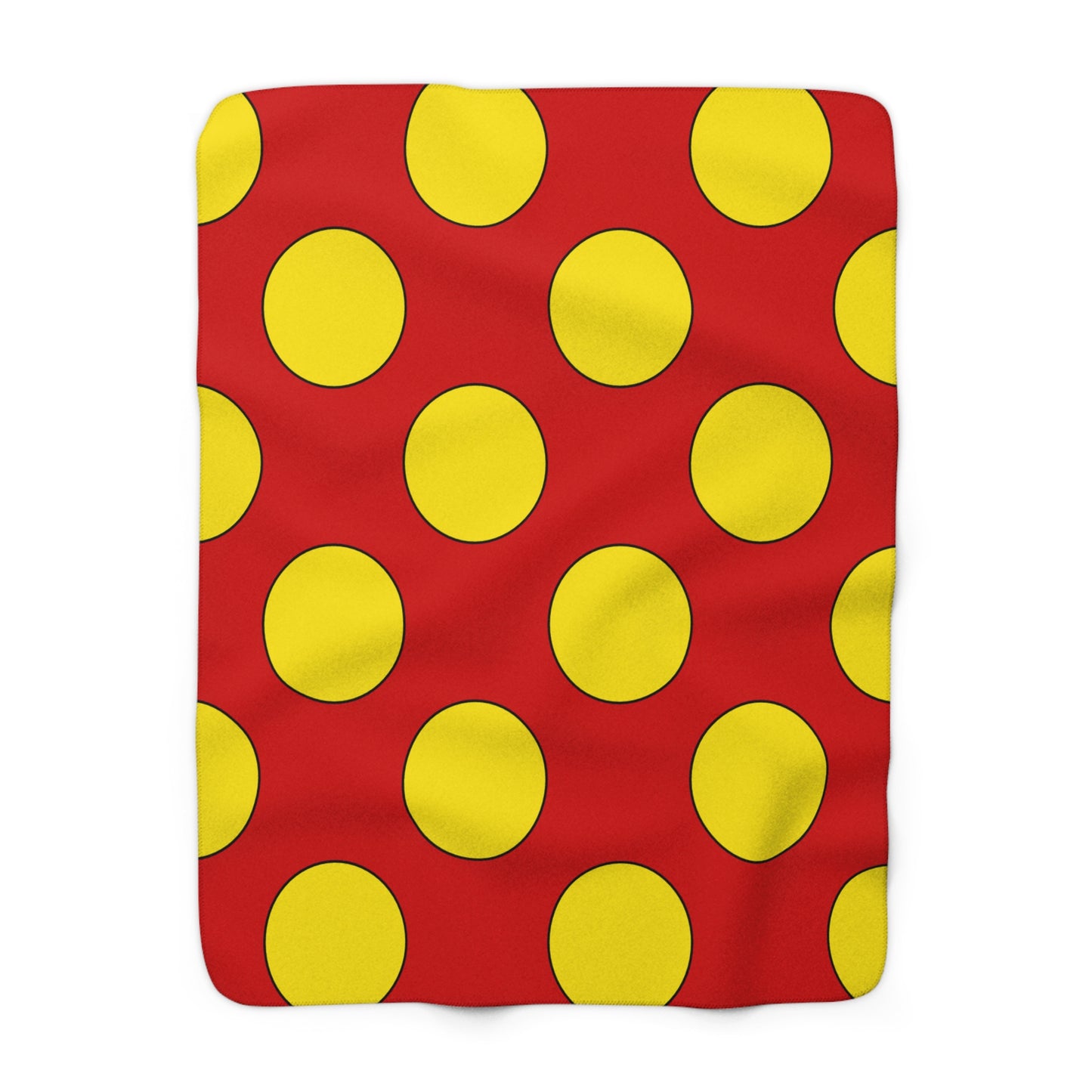 North Macedonia Retro Polka Dots Blanket Throw