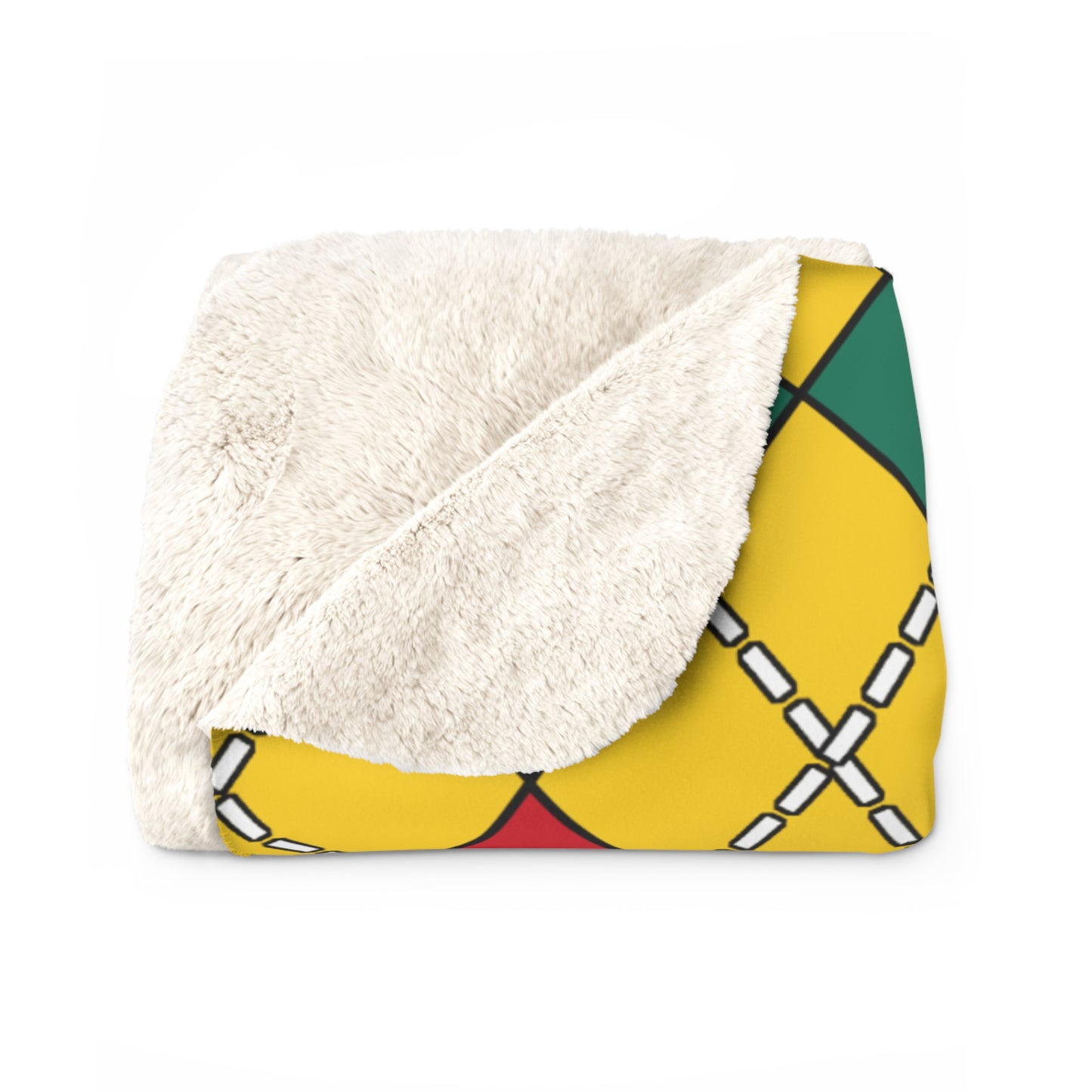 Cameroon Retro Argyle Blanket Throw