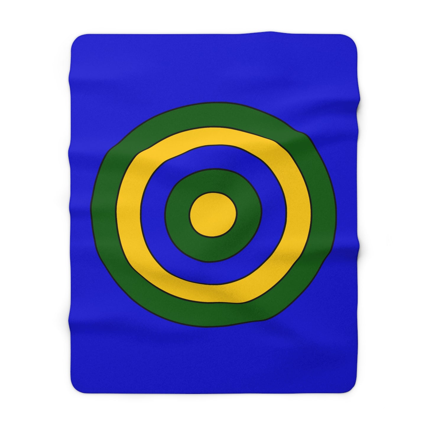 Solomon Islands Retro Target Blanket Throw