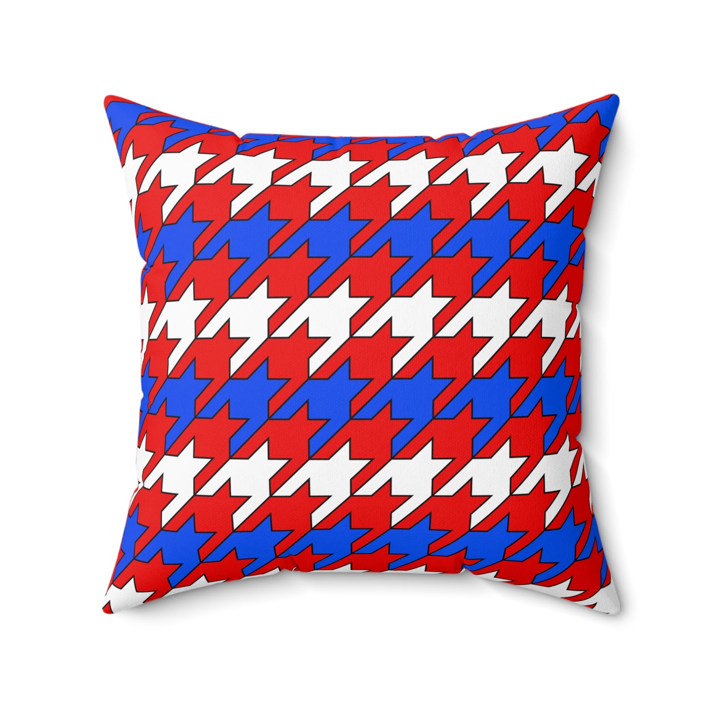 Puerto Rico Retro Houndstooth Cushion Pillow