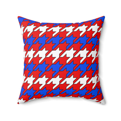 Puerto Rico Retro Houndstooth Cushion Pillow