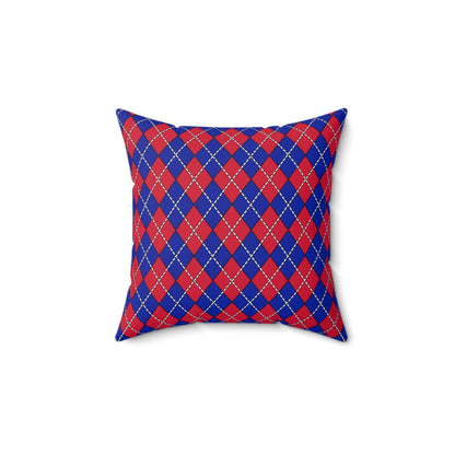 Haiti Retro Argyle Cushion Pillow