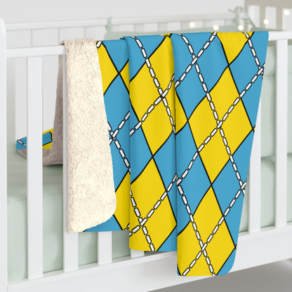 Palau Retro Argyle Blanket Throw