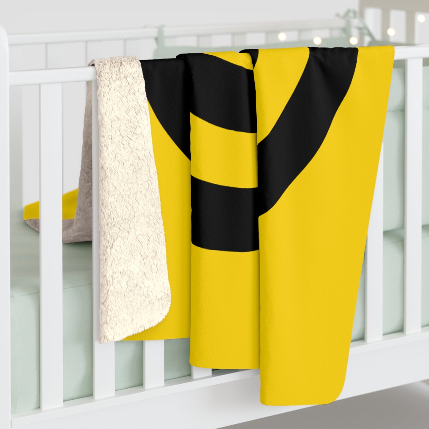 Gold, Black Retro Target Blanket Throw