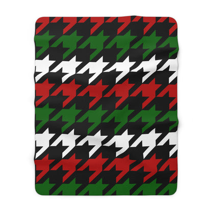 Kenya Retro Houndstooth Blanket Throw