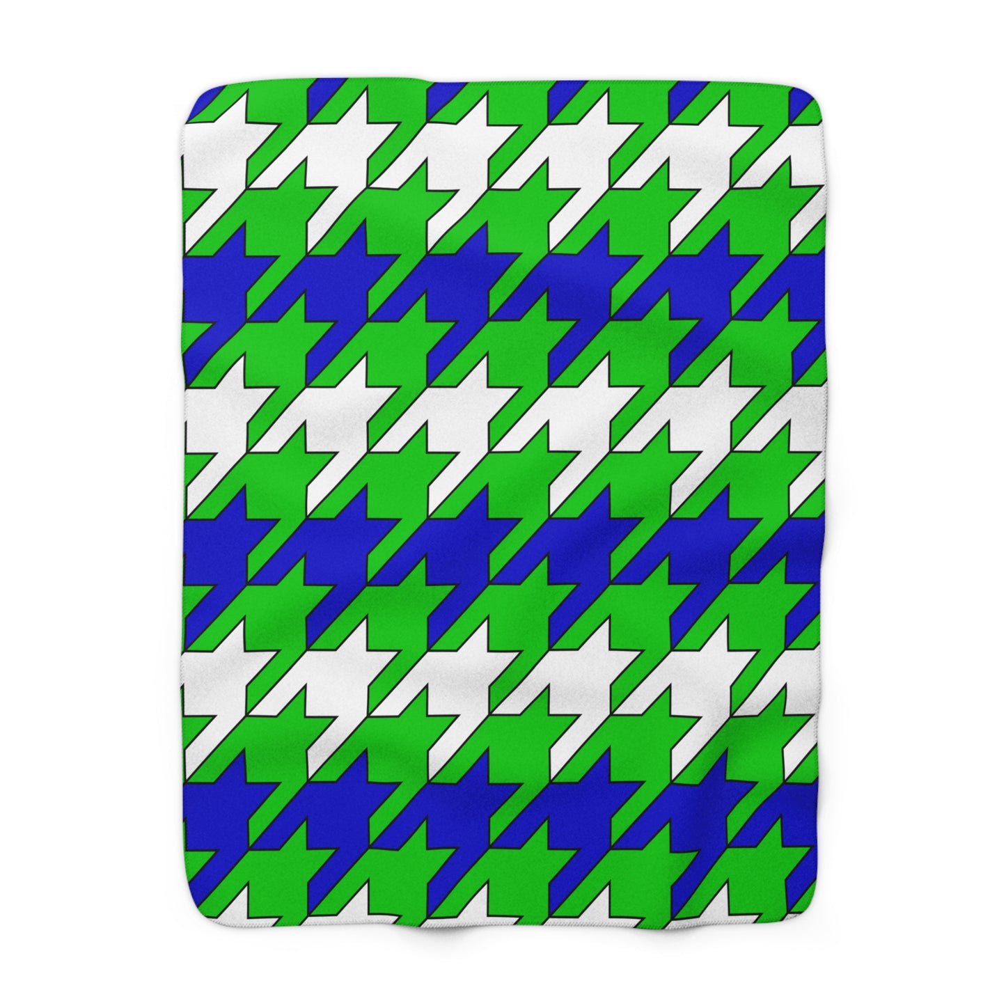 Sierra Leone Retro Houndstooth Blanket Throw