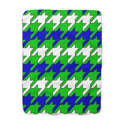 Sierra Leone Retro Houndstooth Blanket Throw