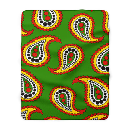 Guyana Retro Paisley Blanket Throw