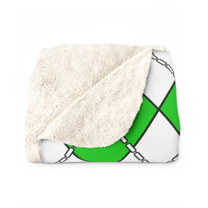 Cote Divoire Retro Argyle Blanket Throw