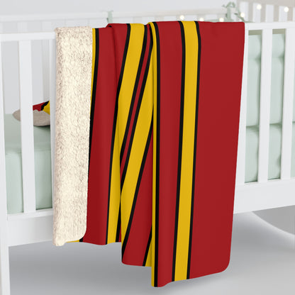 Spain Retro Stripes Blanket Throw