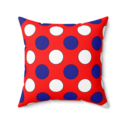 Croatia Retro Polka Dots Cushion Pillow
