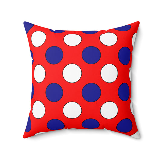 Croatia Retro Polka Dots Cushion Pillow